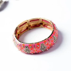 Shijie Factory Bracelet In Stock Jewelry Wholesale Chunky Enamel Bangle Jewelry