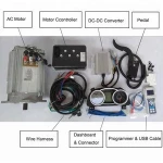 SHINEGLE waterproof 72v 10hp 7500w Electric Car Motor for mini electric car tesla motors electric car