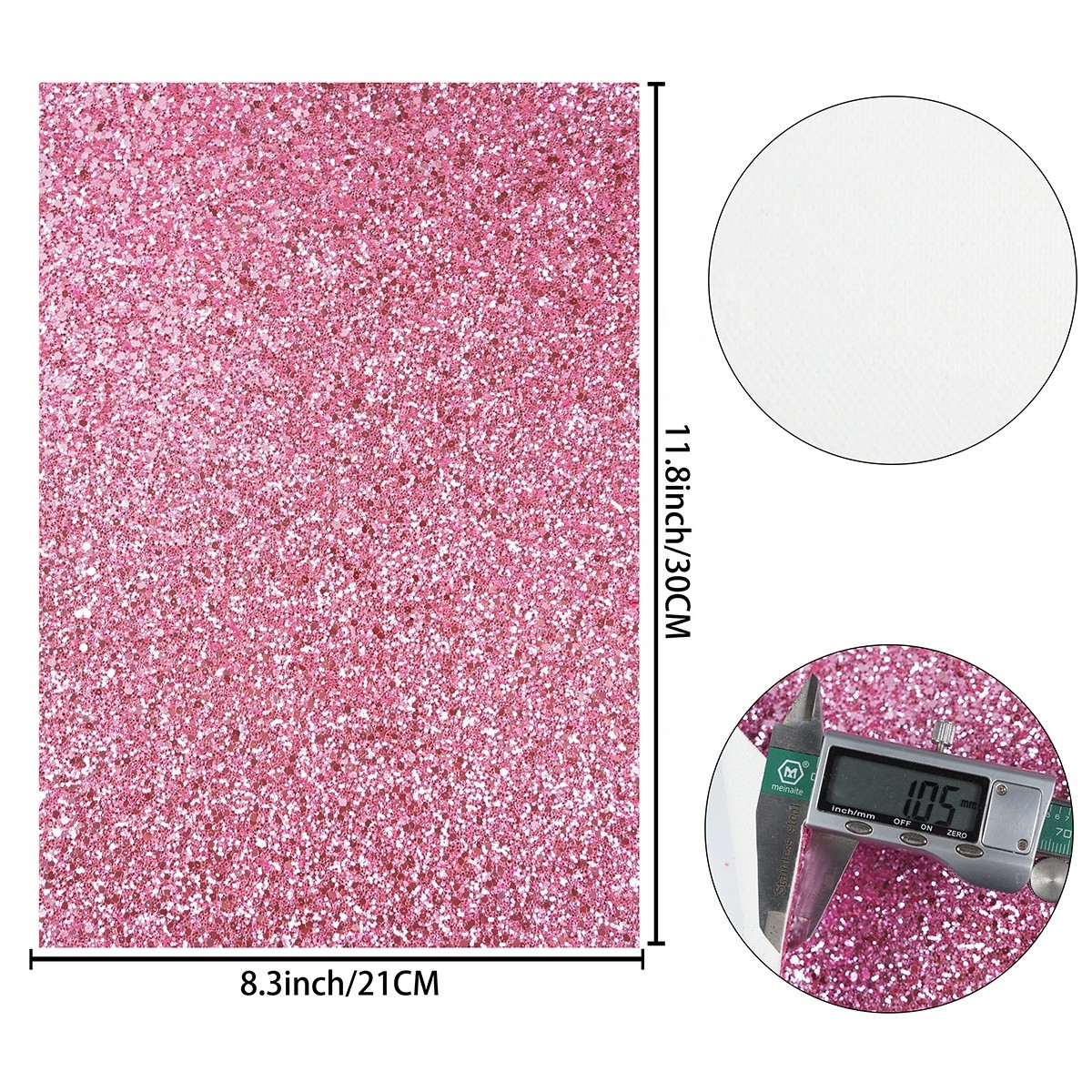 shinny metallic chunky glitter faux leather fabric glitter synthetic leather for bags and hair bows