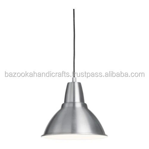 Silver Hanging Industrial Lamp, Hanging Pendent Lamp, Metal Hanging Lamp