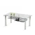 Import simple style glass coffee table home furniture from China