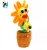 Import Singing Dancing Saxophone Sunflower Soft Plush Potted Funny Creative electric Toys Stuffed Toy Animated Dancing Flower Doll from China