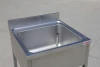 Single Bowl Free Standing Commercial Table Work Custom Stainless Steel Kitchen Sink