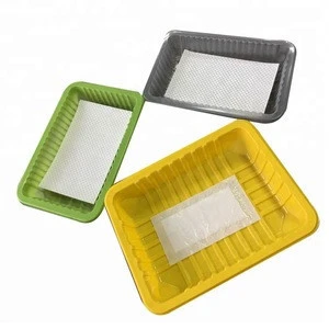 Size Customized Vacuum Forming Disposable  Plastic PP Tray For Meat