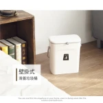 sliding lid trash can food waste bin with Standing Structure Pressing Type Accessories Design