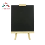 Small Sketch Board Blackboard Pine Wood Easel Chalkboard Table Number Stand Wooden Memo Black Board Writing Boards