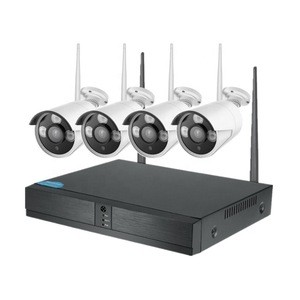 Smart surveillance 4 channel nvr kit long range wireless cctv camera system
