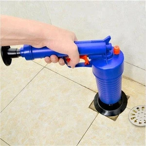 Snake Spring Pipe Rod Sink Drain Cleaner Tool 2 5m Toilet PlungersHigh Pressure Dredge Tools Air Powered Toilet Plunger