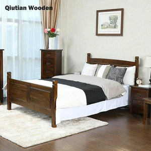 solid wood antique home furniture double king size bedwooden bedroom sets