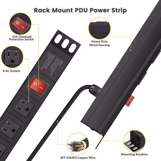 Import Remote-Controlled 63A 110V PDU for Efficient Outlet Management from China
