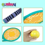 Sport colourful set ball plastic big tennis racket for kids
