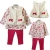 Import Spring 3pcs baby sets new 2019 fashion brand Girls flower baby clothes bow suits baby girl suit clothing sets from China