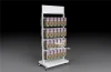 SPUW03 Retail Luxury Shop Shelves Rack Metal Free Standing Display Stands Shelf Unit Beauty Store Wood Floor Display Stand