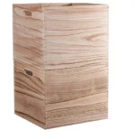 Stackable Decorative Wood Milk Crate /egg crate Large
