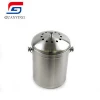 stainless compost 1.3 gallon worm compost bin with stainless steel lid recycle food kitchen waste bin