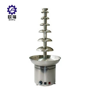 Stainless Steel 5 Tier Chocolate Fondue Fountain/Commercial Chocolate Fountain For Sale