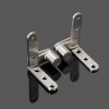 Stainless steel bar hinge half-waist door hinge heaven and earth shaft inside and outside open free double door hinge