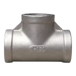 Stainless Steel Clamped 304 Drinking Water Sanitary Grade Thin Wall Internal Thread Tee Joint Pipe Tube Pipe Fittings
