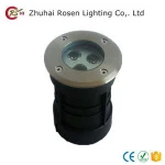 stainless steel lamp landscape lighting outdoor LED 3w 6w 9w 3000k warm white round inground light
