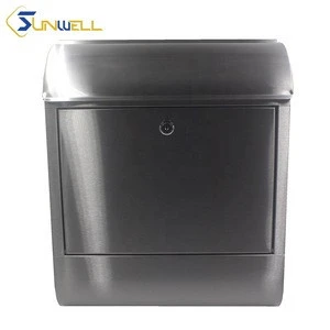 Stainless steel mailbox China wholesale outdoor waterproof wall hanging mailbox