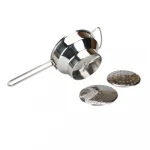 Stainless Steel Moulin Grater with 3 Disks, Silver