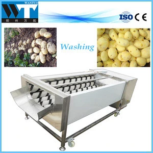 Stainless steel potato washing machine vegetable washer price