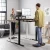 Import Standing Workstation Office Computer Table Electric Desk with Wheels from China