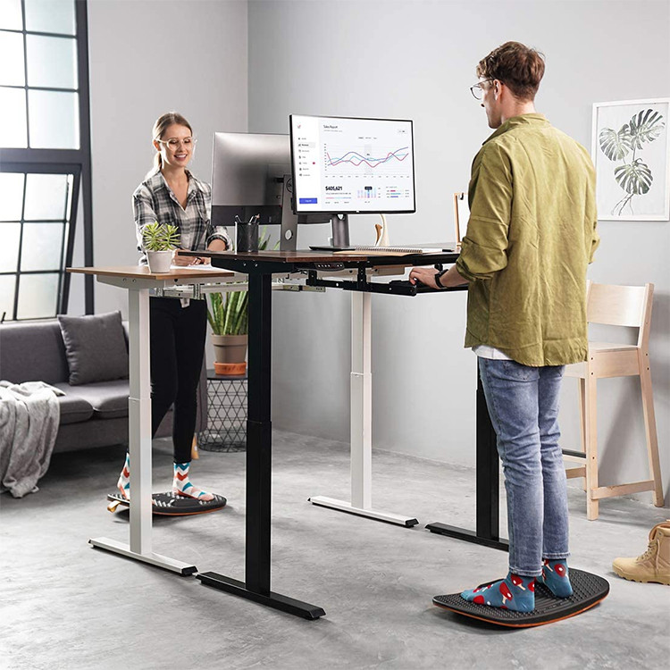 Buy Standing Workstation Office Computer Table Electric Desk With ...