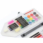 stationery art set for kids with pencil shape 48 PVC sets