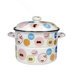 steamer with full decal catoon enamel coating Double Boilers