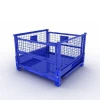 Steel Pallet Box Metal Mesh Container Lockable Storage Roll Wire Mesh Cage