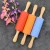 Import Stock 4 inch Mini silicone Rolling Pin with wooden handle For baking from China