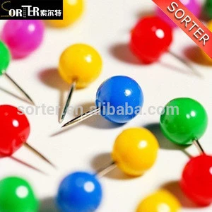 Straight Coloful Pearl Head Needles For Garment Accessories