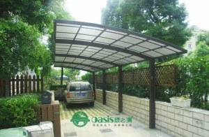 Strong aluminium Portable carport with PC roof