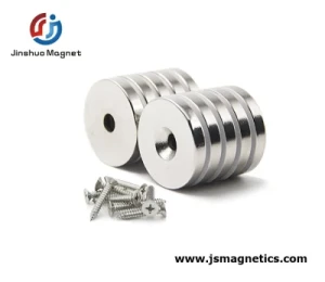 Strong Countersunk Neodymium Magnet Bore Hole Magnet for Screw