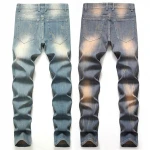 Summer New Arrivals 2021 Men fashion Trend Straight Leg Jeans Mens Stretch Denim Vintage Jeans Men Jeans Pants