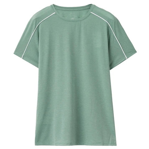 Summer Quick Dry T-shirt Casual Printed Single Jersey Short Sleeve Women Breathable Crew Neck
