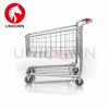 Supermarket shopping trolley all metal trolley plastic handle cart