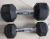 Import Supply gym use weight lifting equipment cheap hex rubber dumbell set from China