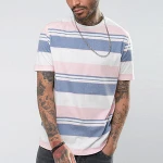 t shirts manufacturers china short printed blank striped t-shirts