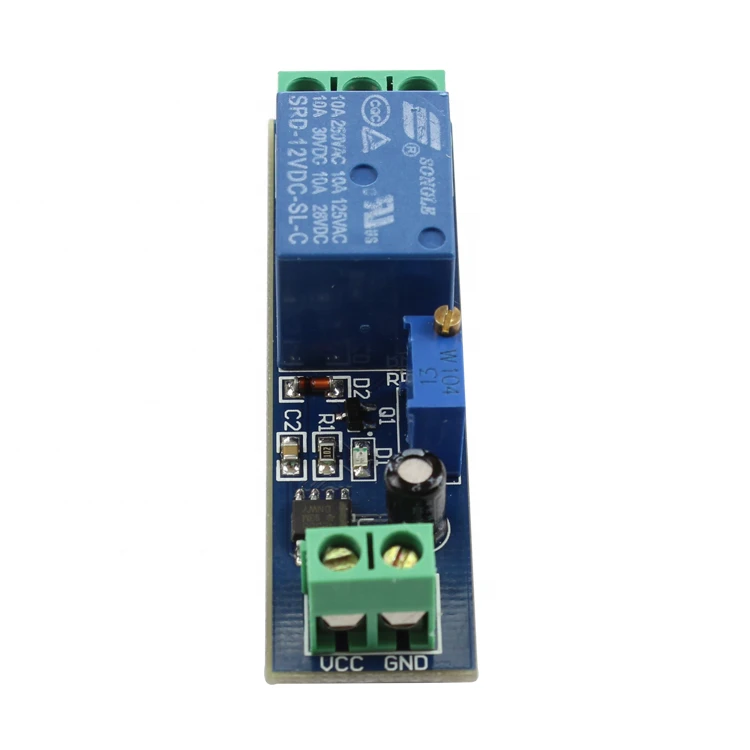 Taidacent 12V NE555 Delay Relay Timer Module Delay Start Switch NE555 Relay with Switch On Delay Adjustable Timer Relay 12V