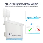 Taili Bathroom Accessories Basket Hanging Shelf  Shower Shampoo Holder Vacuum Suction Storage Organizer Bath Shelf Caddy Basket