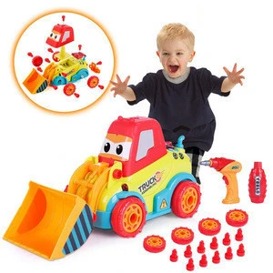 Take Apart Car Construction Toys for 3 -4 -5 Years Old Boys & Girls, STEM Toys with Sounds, Lights & Drill Tool, Build Your Own
