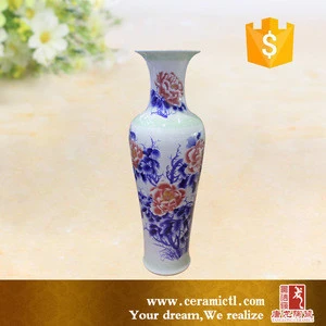 Tall Chinese Antique Large Ceramic Floor Vases