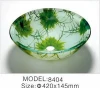 Tempered glass wash hand basin discount 20% Model No.G-8404