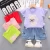 Import The butterfly sleeves children clothes T-shirt baju anak girls clothing set from China