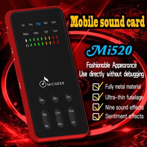 The cheapest mobile sound card have many functions to play just use your mobile
