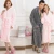Import Thick Warm Long Flannel Bathrobe Plus Size mens Bath Robe Shawl Collar Winter Bridesmaid Robes from China