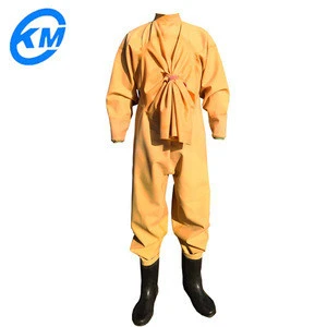 Thick wear-resistant one-piece rubber water pants waterproof overall fishing waders