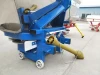 Three point mounted double rotary plate fertilizer spreader